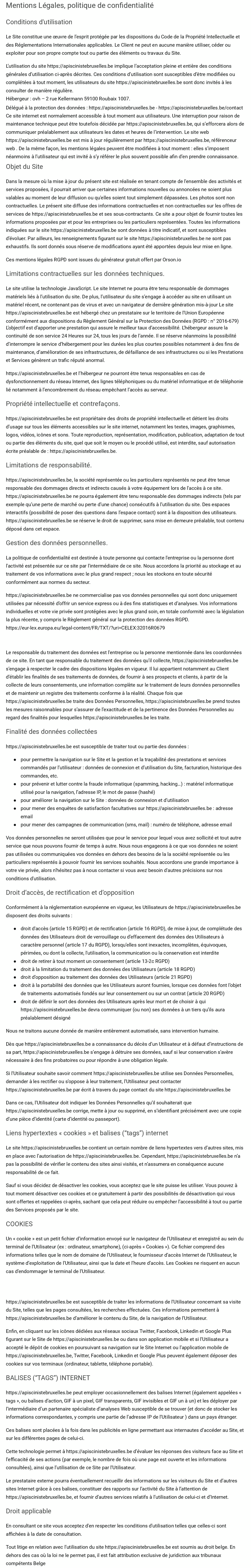 conditions générales