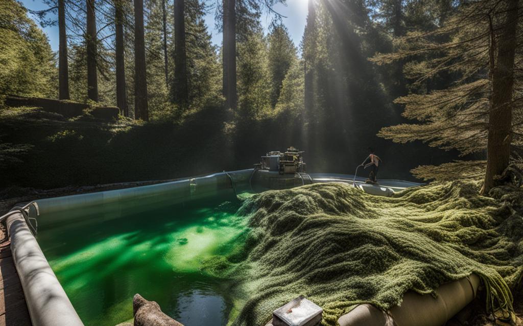 nettoyer piscine verte apres hivernage