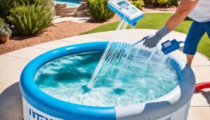 traitement de l'eau piscine gonflable